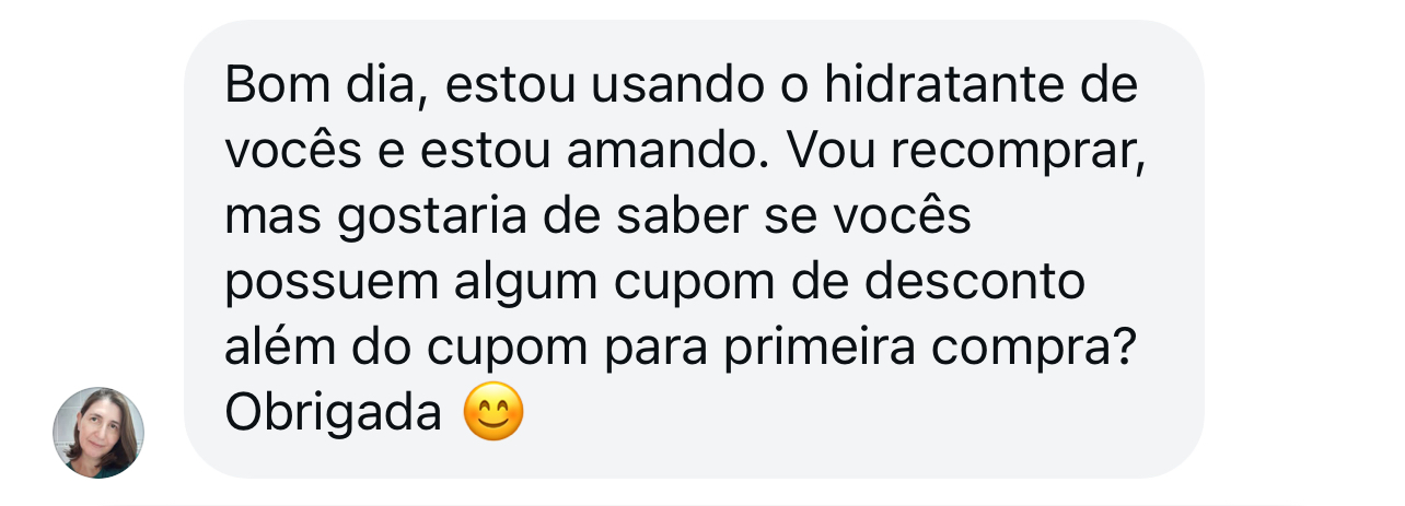 Print de depoimento real de cliente Piderme 9