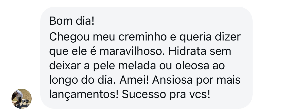 Print de depoimento real de cliente Piderme 8