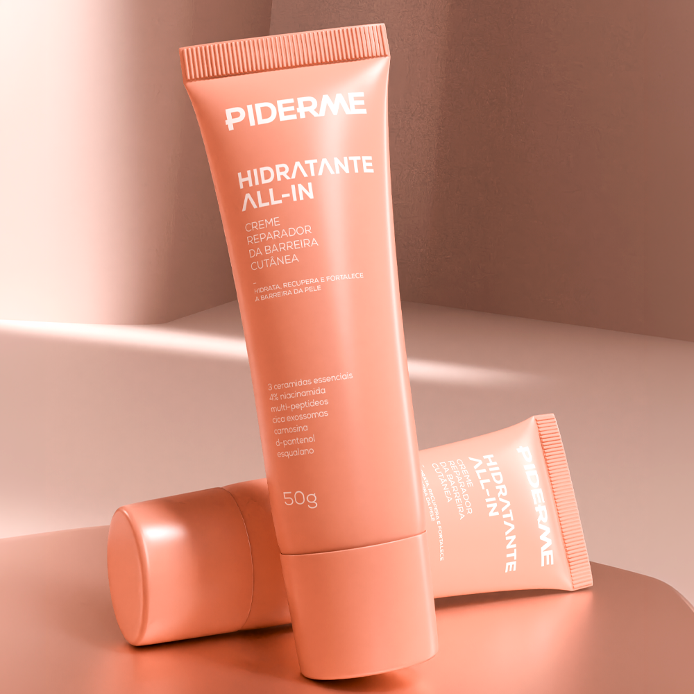 Piderme Hidratante All-In 50g — Creme Reparador da Barreira Cutânea