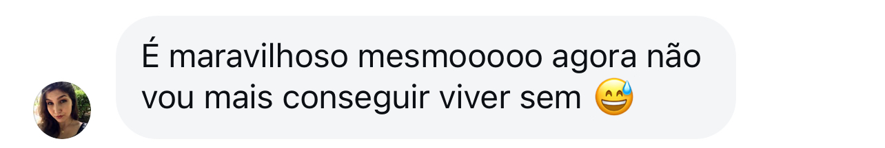 Print de depoimento real de cliente Piderme 6
